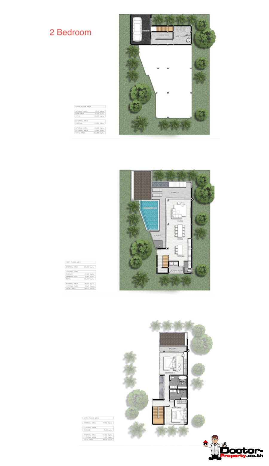 Luxury 2-4 Bedroom Sea View Villa in Chaweng, Koh Samui – For Sale