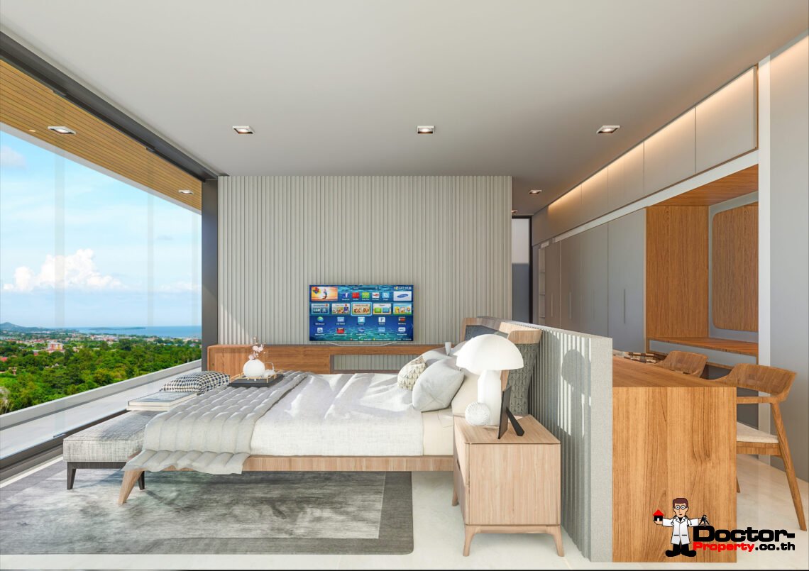 Luxury 2-4 Bedroom Sea View Villa in Chaweng, Koh Samui – For Sale