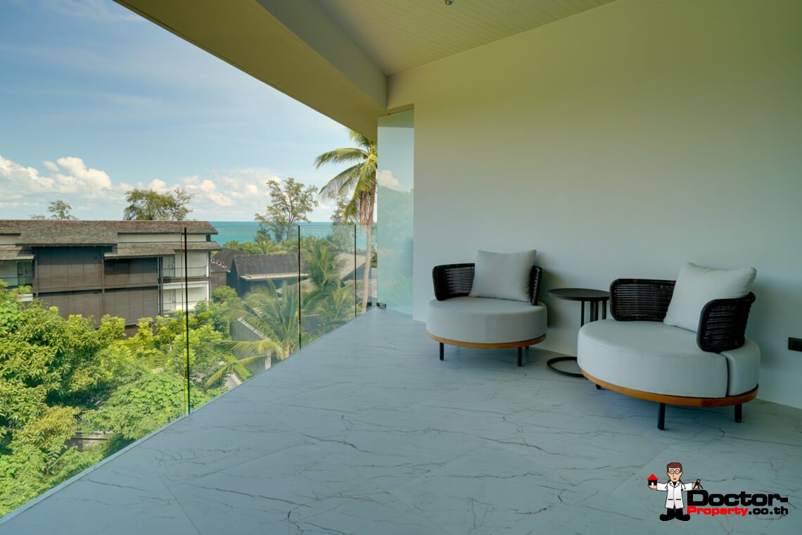 New Luxury Penthouse with Partial Seaview in Choeng Mon, Koh Samui