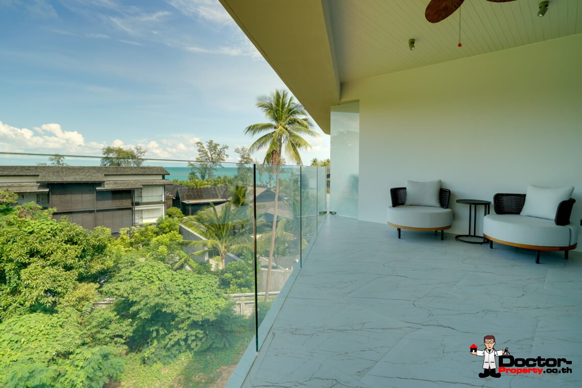 New Luxury Penthouse with Partial Seaview in Choeng Mon, Koh Samui