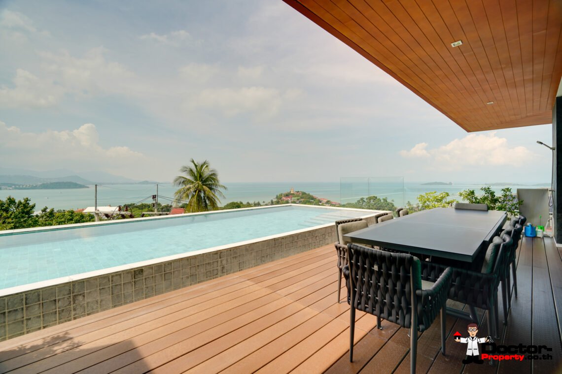 Luxury 3 Bedroom Private Pool Villa with Sea View in Plai Laem, Koh Samui