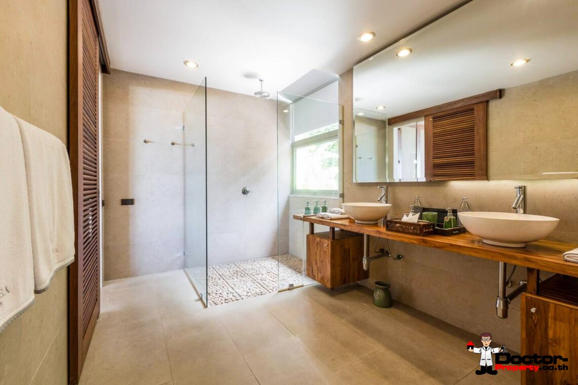 Luxury 4-5 Bedroom Private Pool Villa with Sea View in Bo Phut, Koh Samui – For Sale