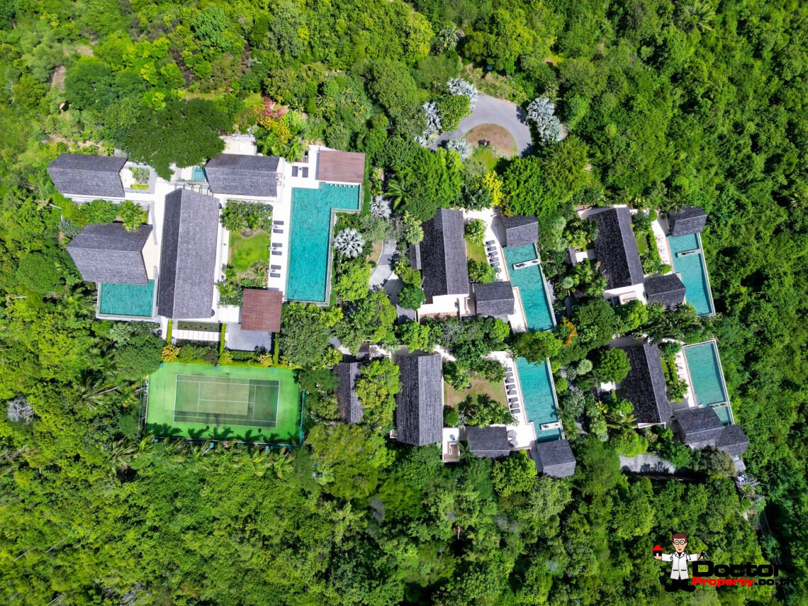 Luxury 4-5 Bedroom Private Pool Villa with Sea View in Bo Phut, Koh Samui – For Sale