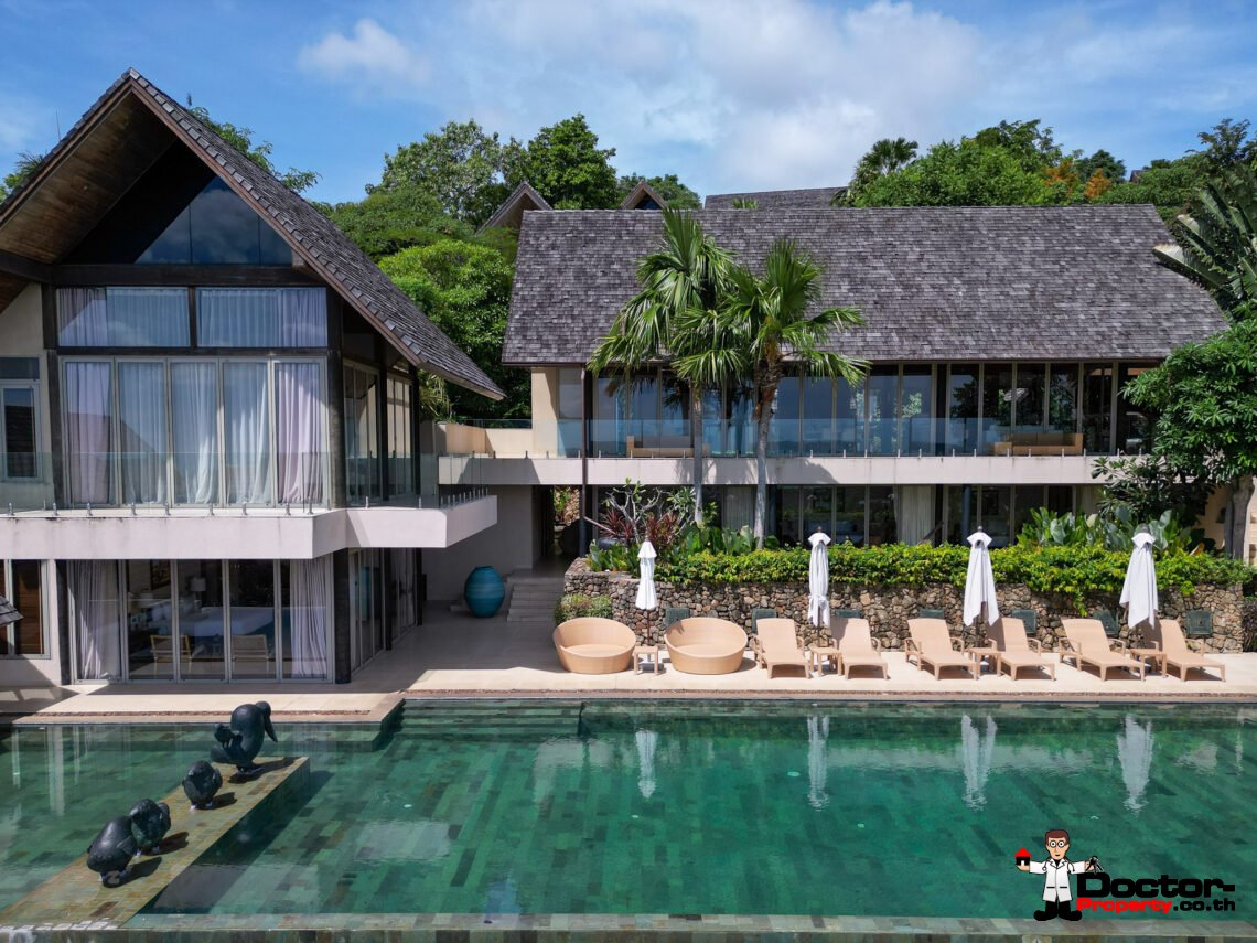 Luxury 4-5 Bedroom Private Pool Villa with Sea View in Bo Phut, Koh Samui – For Sale