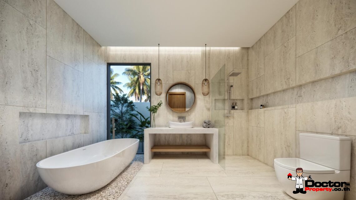 Modern 2 Bedroom Garden Pool Villa in Bang Por, Koh Samui – For Sale