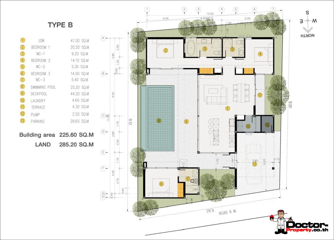 Modern 2 Bedroom Garden Pool Villa in Bang Por, Koh Samui – For Sale
