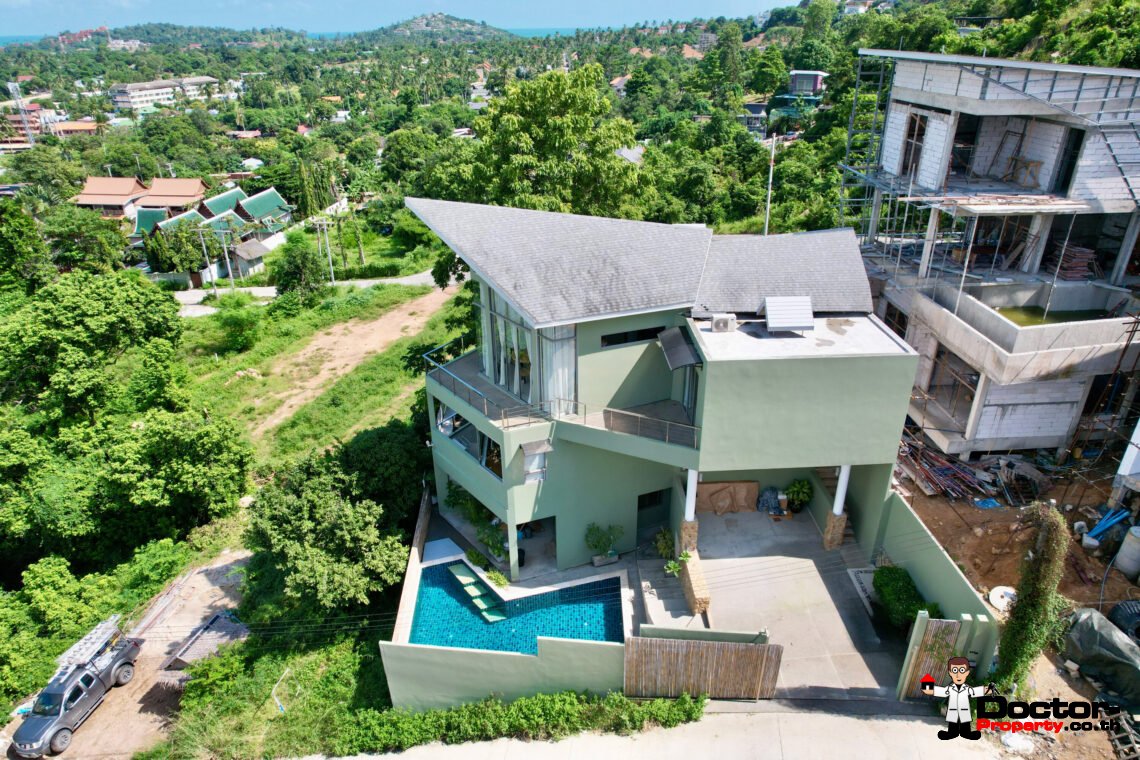 5 Bedroom Pool Villa with Sea View in Plai Laem, Koh Samui – For Sale