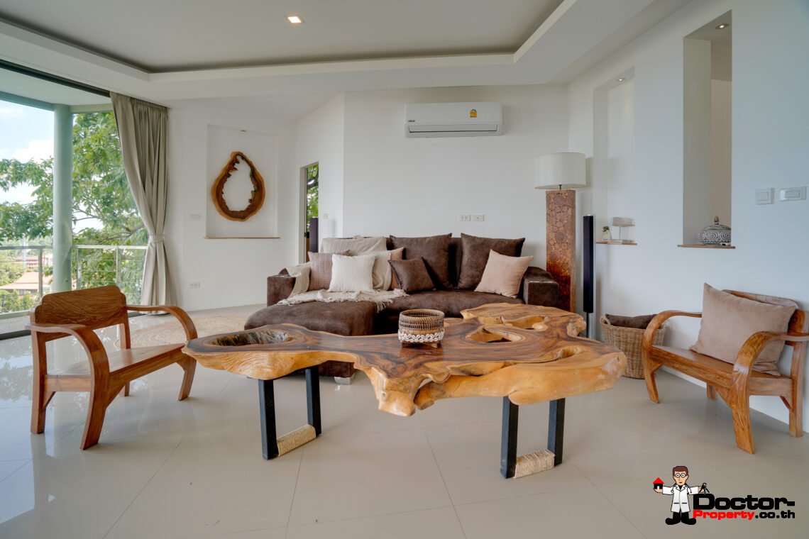 5 Bedroom Pool Villa with Sea View in Plai Laem, Koh Samui – For Sale