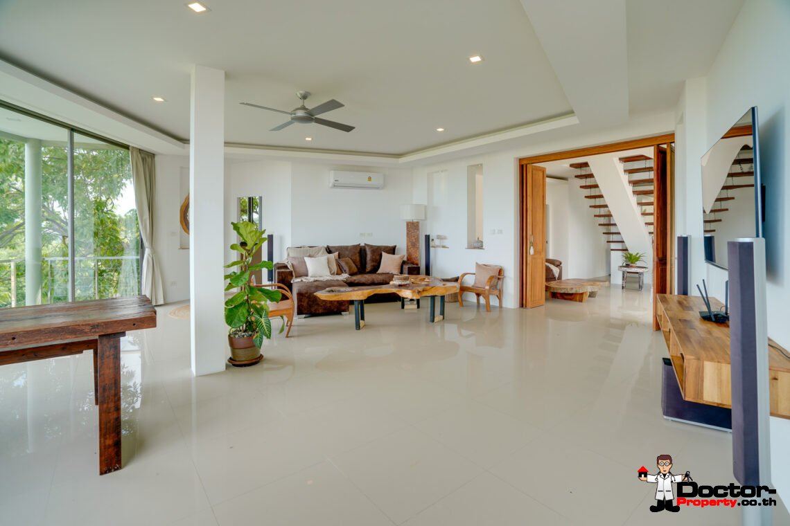 5 Bedroom Pool Villa with Sea View in Plai Laem, Koh Samui – For Sale