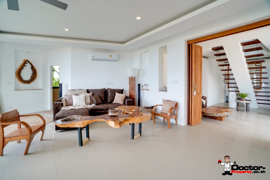 5 Bedroom Pool Villa with Sea View in Plai Laem, Koh Samui – For Sale