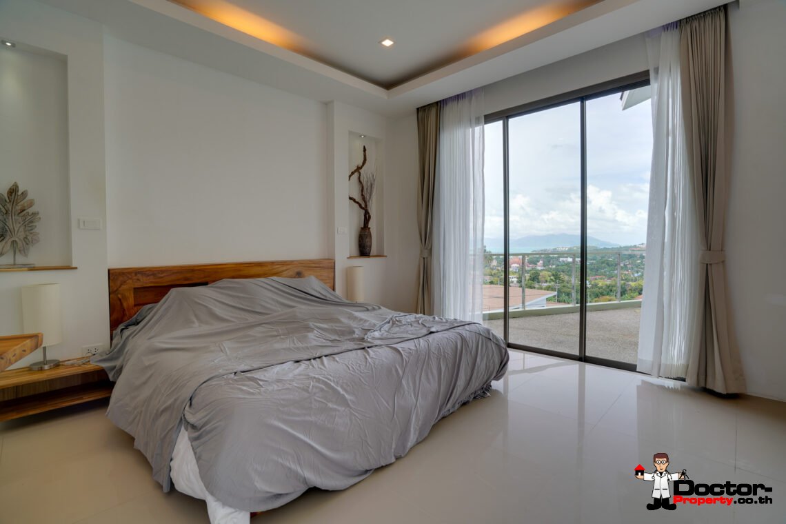 5 Bedroom Pool Villa with Sea View in Plai Laem, Koh Samui – For Sale