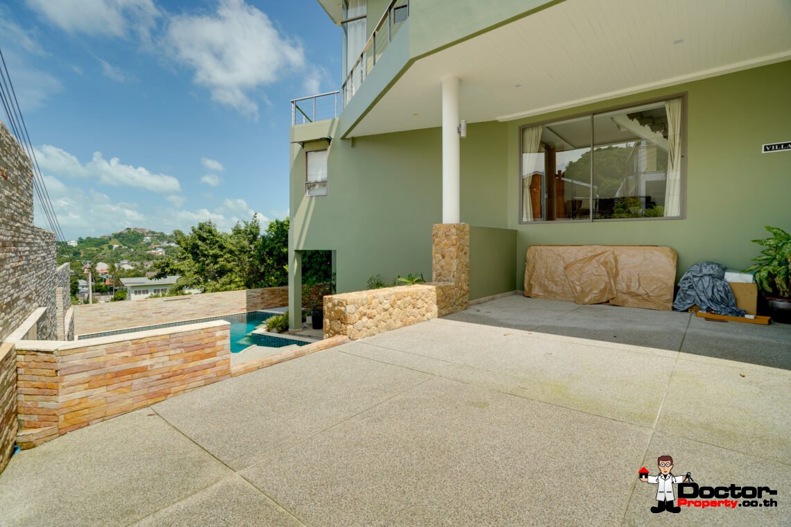 5 Bedroom Pool Villa with Sea View in Plai Laem, Koh Samui – For Sale
