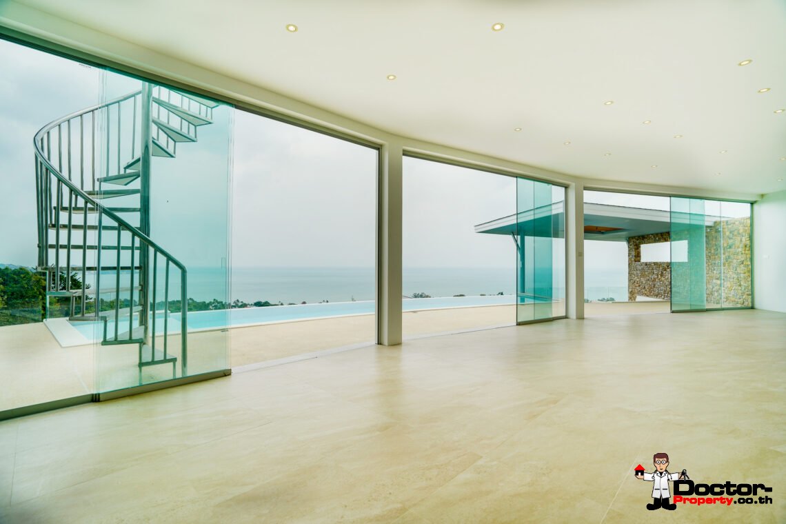 3 Bedroom Pool Villa with Sea View in Lamai, Koh Samui – For Sale