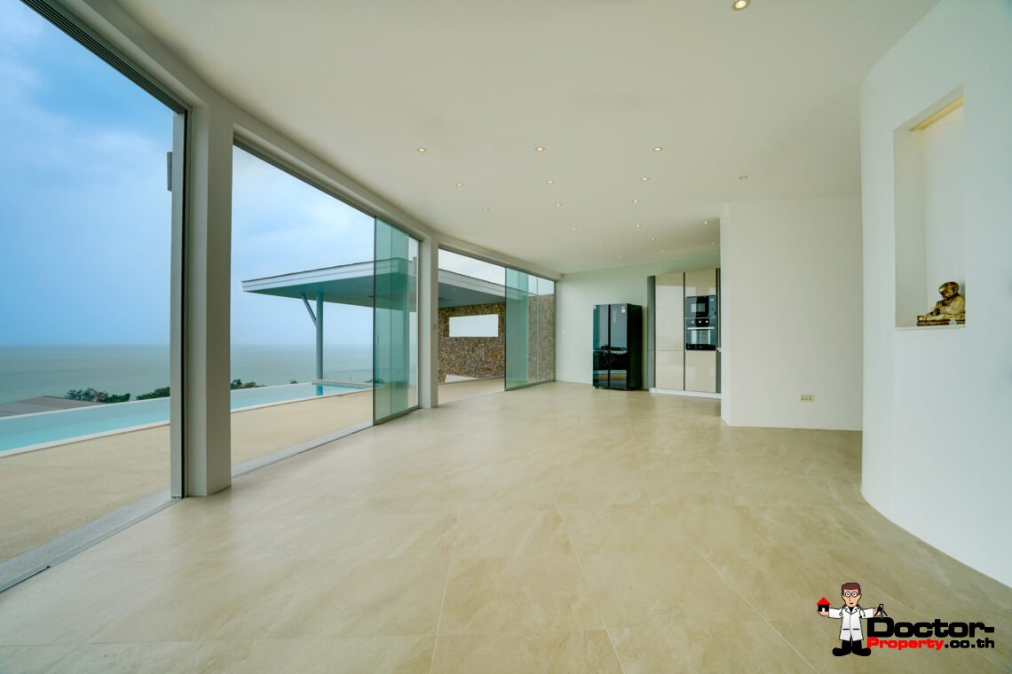 3 Bedroom Pool Villa with Sea View in Lamai, Koh Samui – For Sale