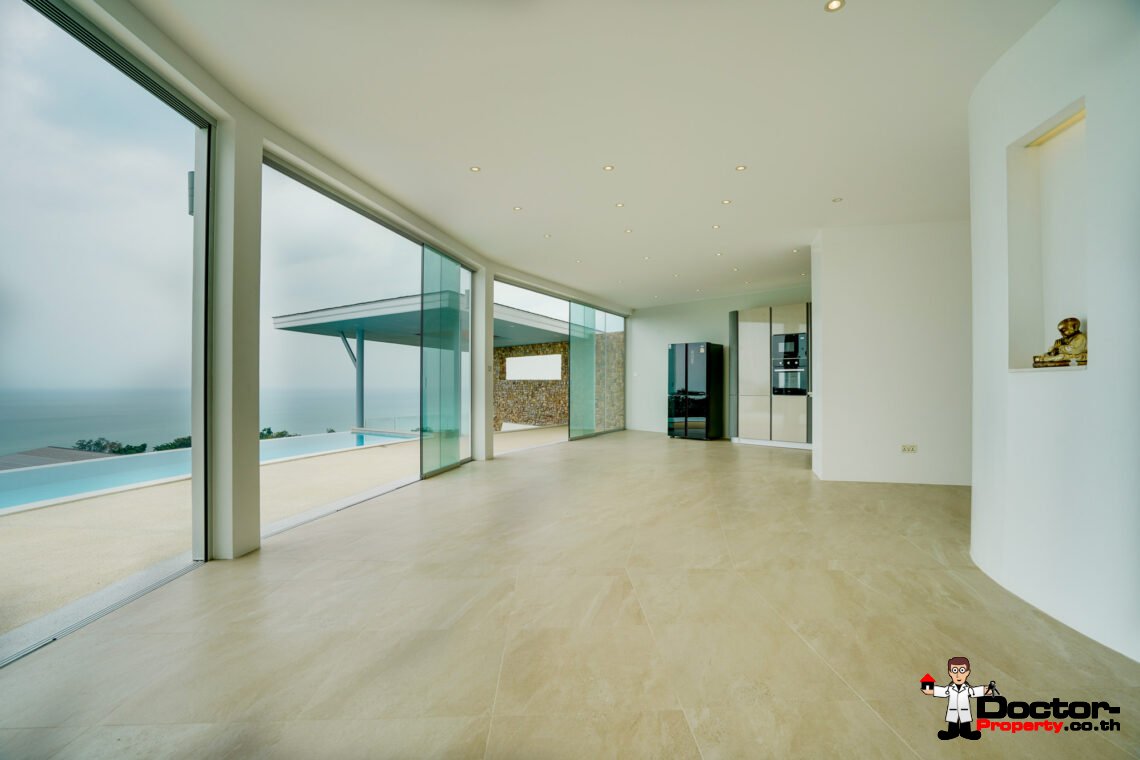 3 Bedroom Pool Villa with Sea View in Lamai, Koh Samui – For Sale