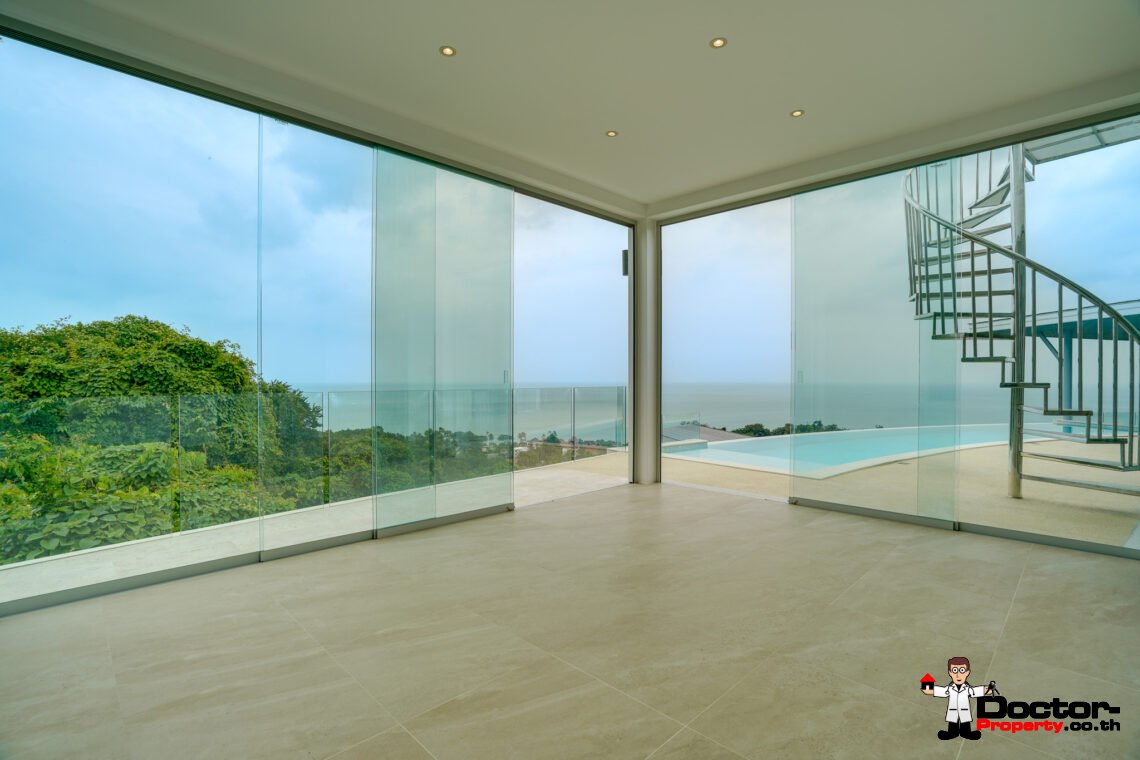 3 Bedroom Pool Villa with Sea View in Lamai, Koh Samui – For Sale
