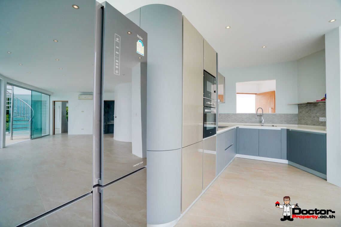 3 Bedroom Pool Villa with Sea View in Lamai, Koh Samui – For Sale