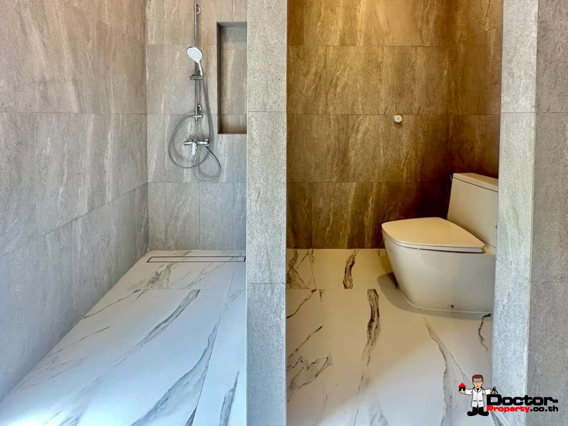 New 3 Bedrooms Pool Villa with Partial Sea View in Chaweng Noi, Koh Samui – For Sale