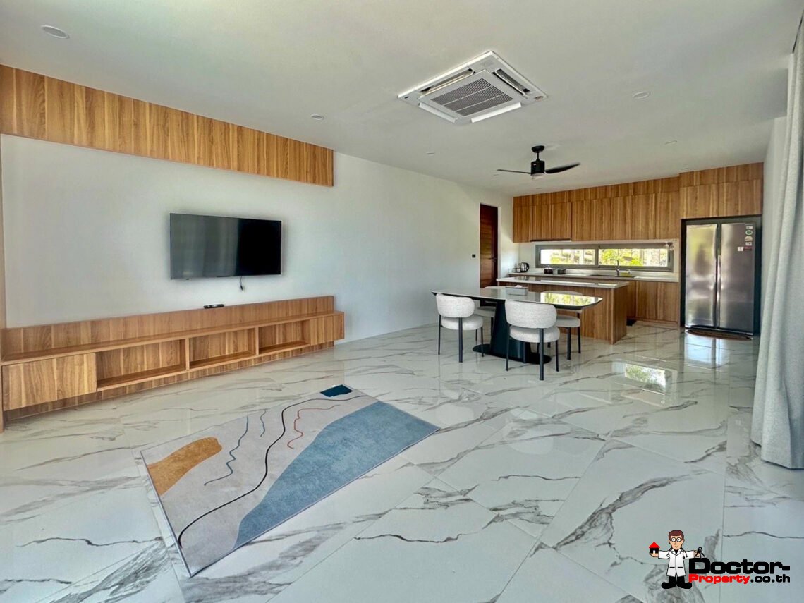New 3 Bedrooms Pool Villa with Partial Sea View in Chaweng Noi, Koh Samui – For Sale