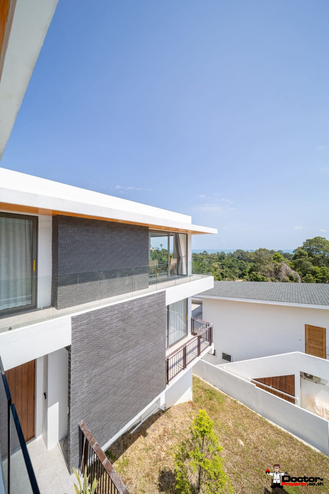 New 3 Bedrooms Pool Villa with Partial Sea View in Chaweng Noi, Koh Samui – For Sale