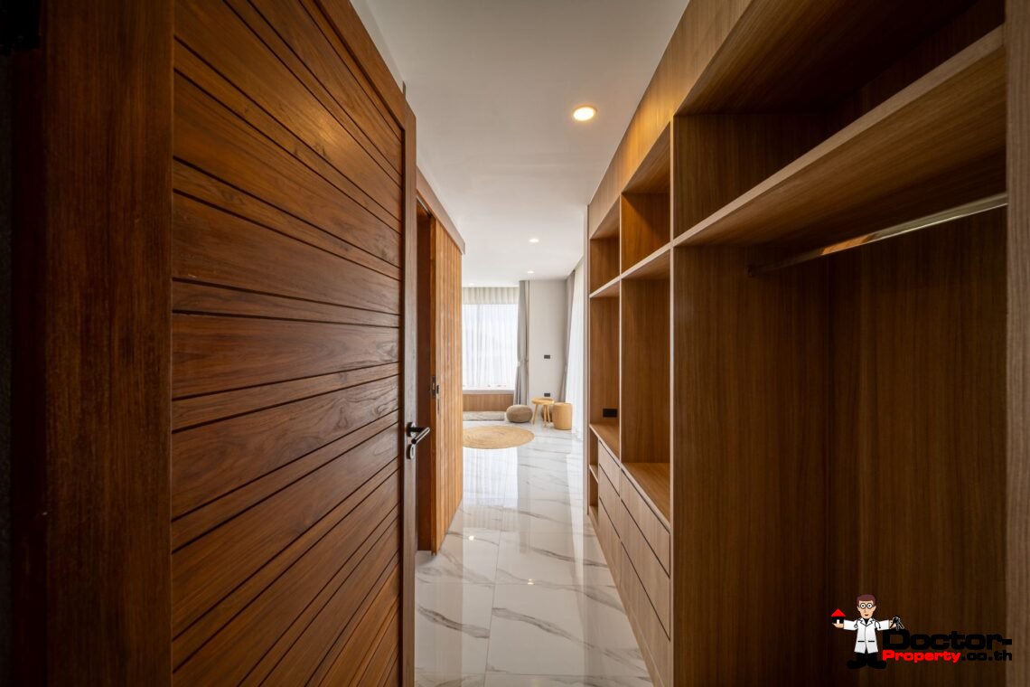 New 3 Bedrooms Pool Villa with Partial Sea View in Chaweng Noi, Koh Samui – For Sale