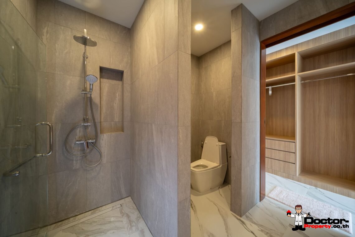 New 3 Bedrooms Pool Villa with Partial Sea View in Chaweng Noi, Koh Samui – For Sale