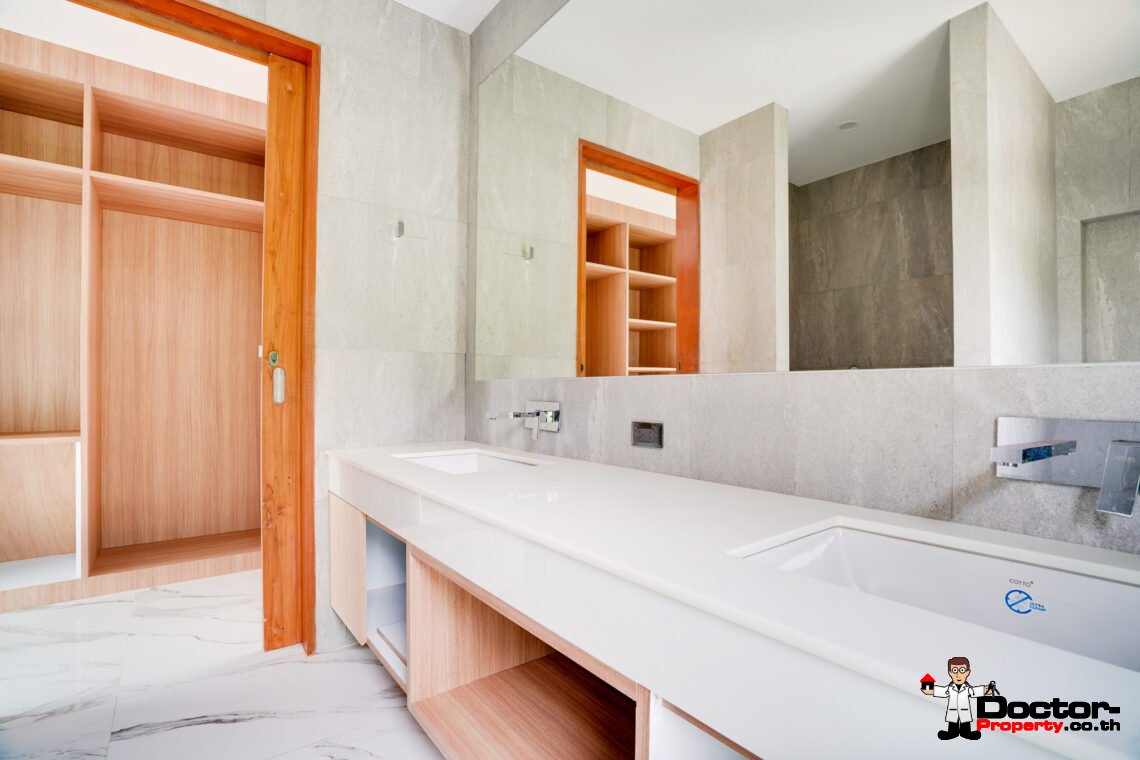 New 3 Bedrooms Pool Villa with Partial Sea View in Chaweng Noi, Koh Samui – For Sale