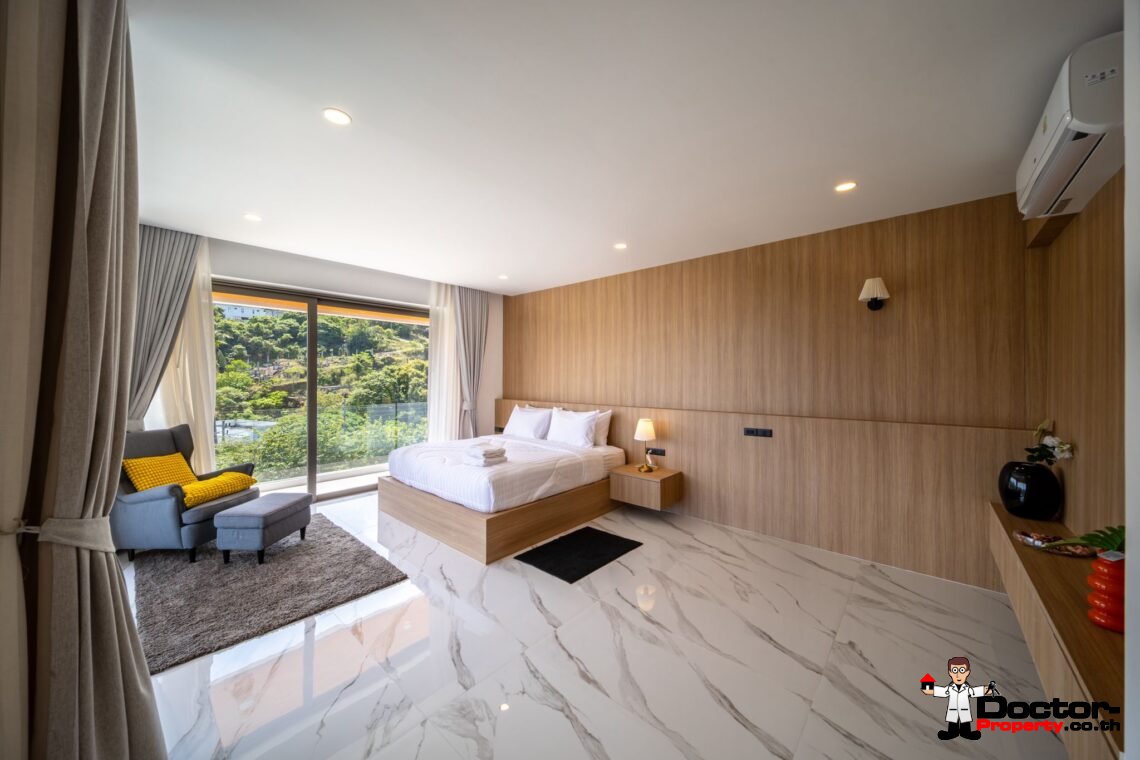 New 3 Bedrooms Pool Villa with Partial Sea View in Chaweng Noi, Koh Samui – For Sale