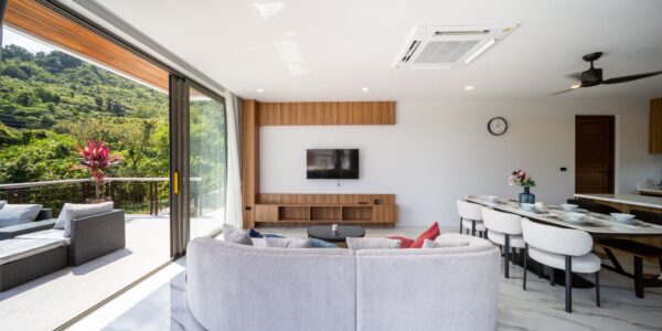 New 3 Bedrooms Pool Villa with Partial Sea View in Chaweng Noi, Koh Samui – For Sale