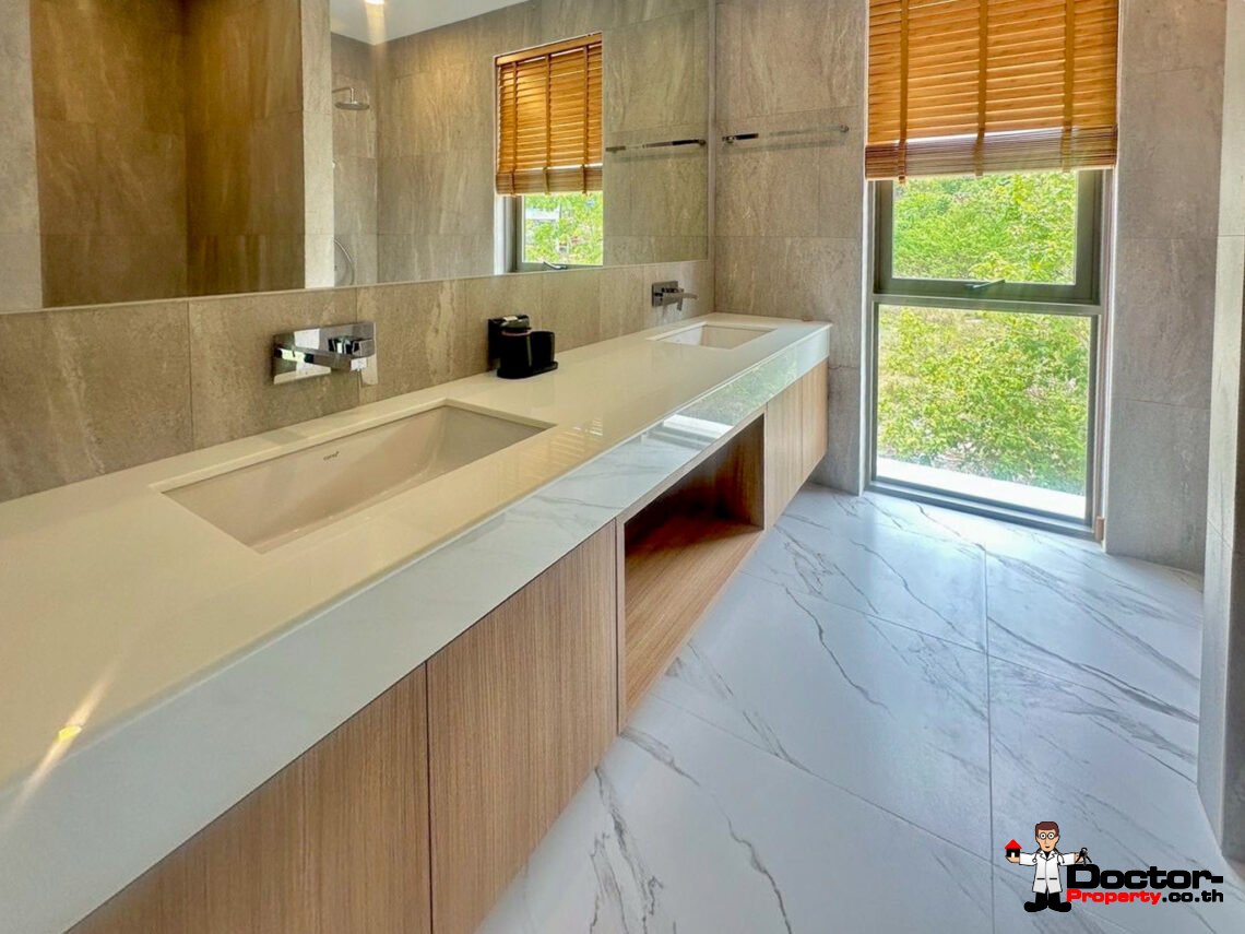 New 3 Bedrooms Pool Villa with Partial Sea View in Chaweng Noi, Koh Samui – For Sale