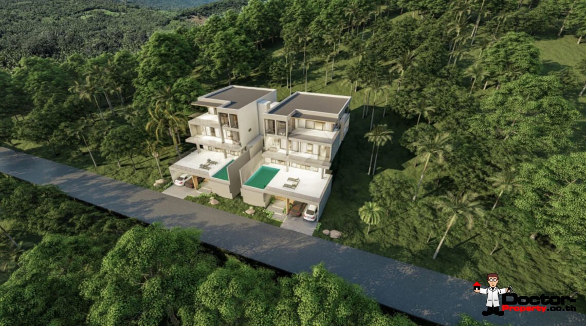 Luxury 5 Bedroom Pool Villa with Sea View in Mae Nam, Koh Samui – For Sale