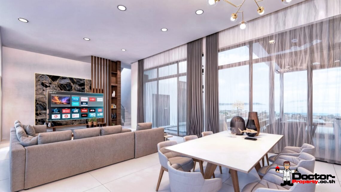 Luxury 4 Bedroom Pool Villa with Sea View in Chaweng, Koh Samui – For Sale