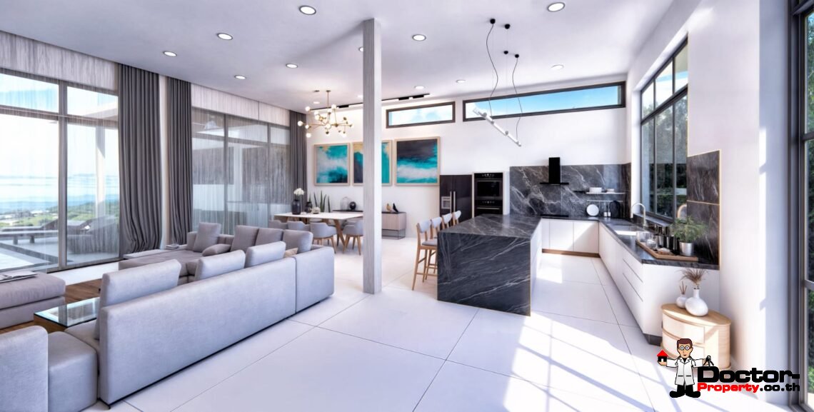 Luxury 4 Bedroom Pool Villa with Sea View in Chaweng, Koh Samui – For Sale