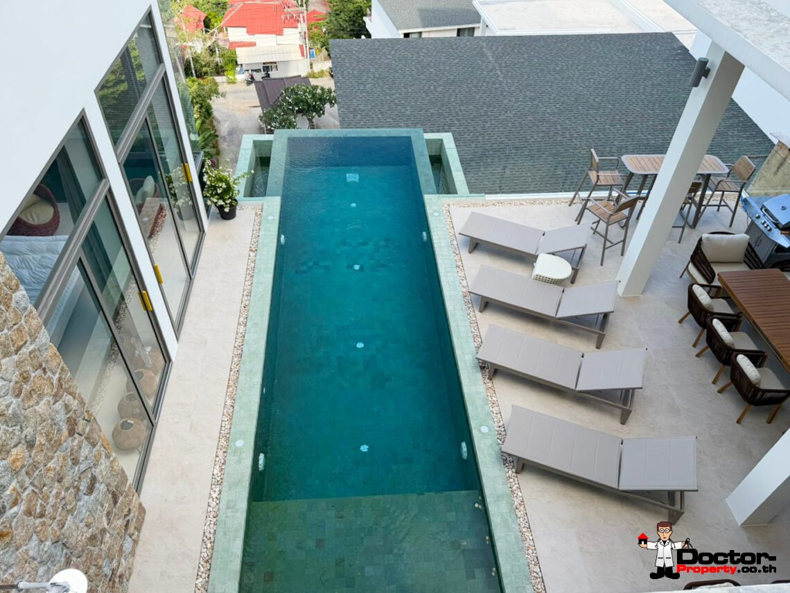 Luxury 4 Bedroom Pool Villa with Sea View in Chaweng, Koh Samui – For Sale