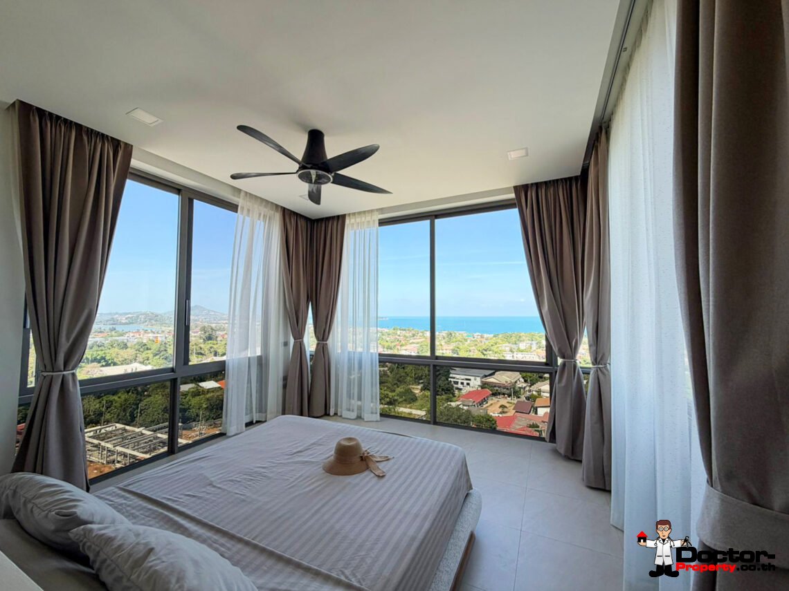 Luxury 4 Bedroom Pool Villa with Sea View in Chaweng, Koh Samui – For Sale