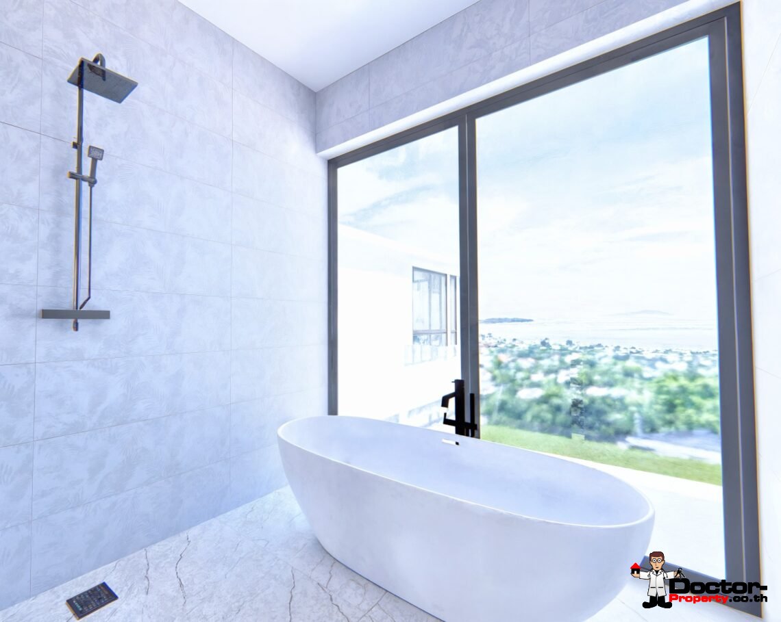 Luxury 4 Bedroom Pool Villa with Sea View in Chaweng, Koh Samui – For Sale