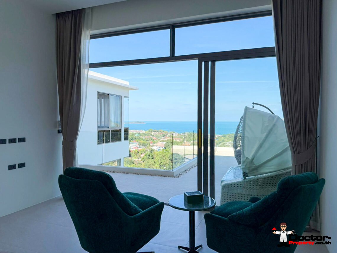 Luxury 4 Bedroom Pool Villa with Sea View in Chaweng, Koh Samui – For Sale