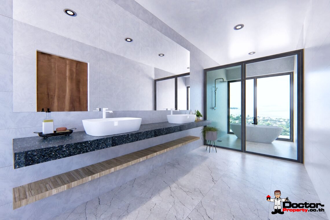 Luxury 4 Bedroom Pool Villa with Sea View in Chaweng, Koh Samui – For Sale