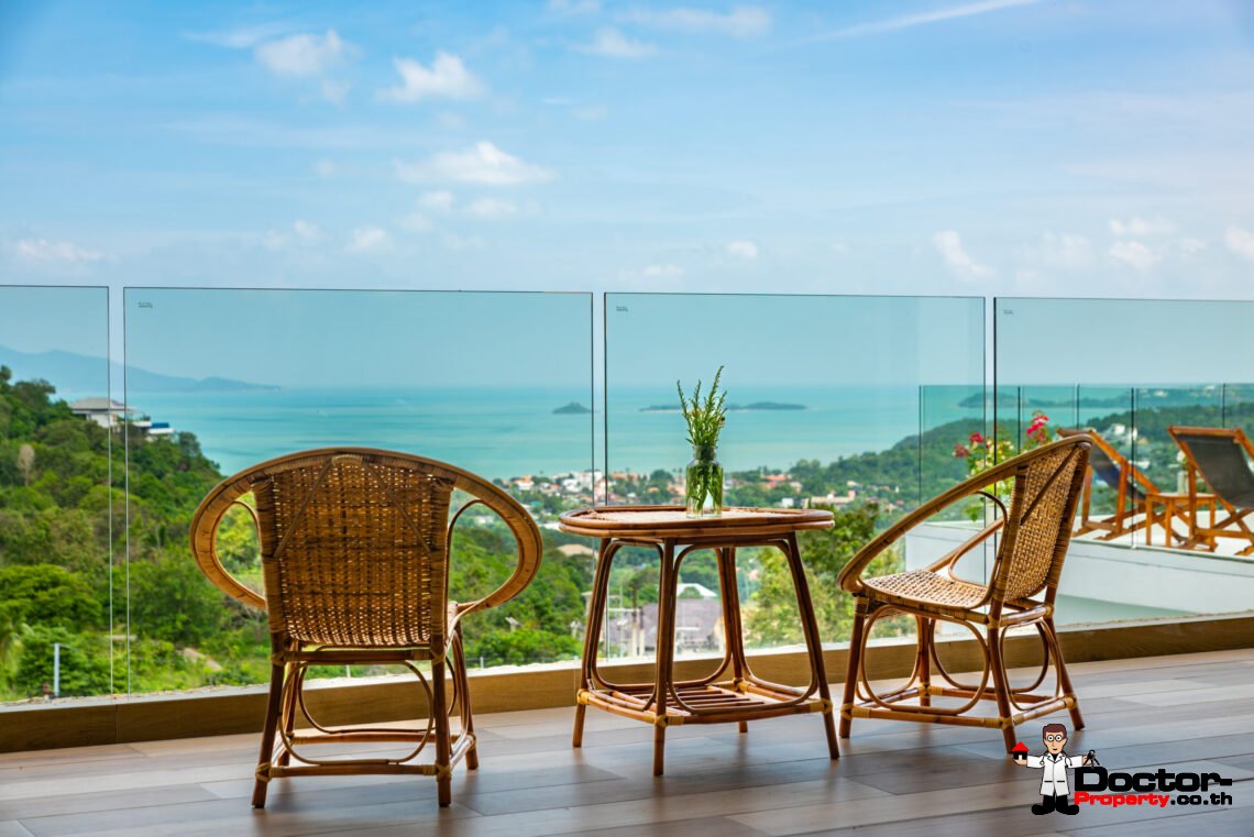 Luxury 5 Bedroom Pool Villa with Stunning Sea View in Bo Phut, Koh Samui – For Sale