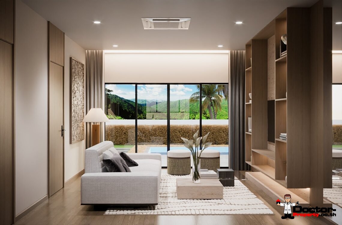 Tropical 3 Bedroom Garden Villa with Pool in Lamai, Koh Samui – For Sale