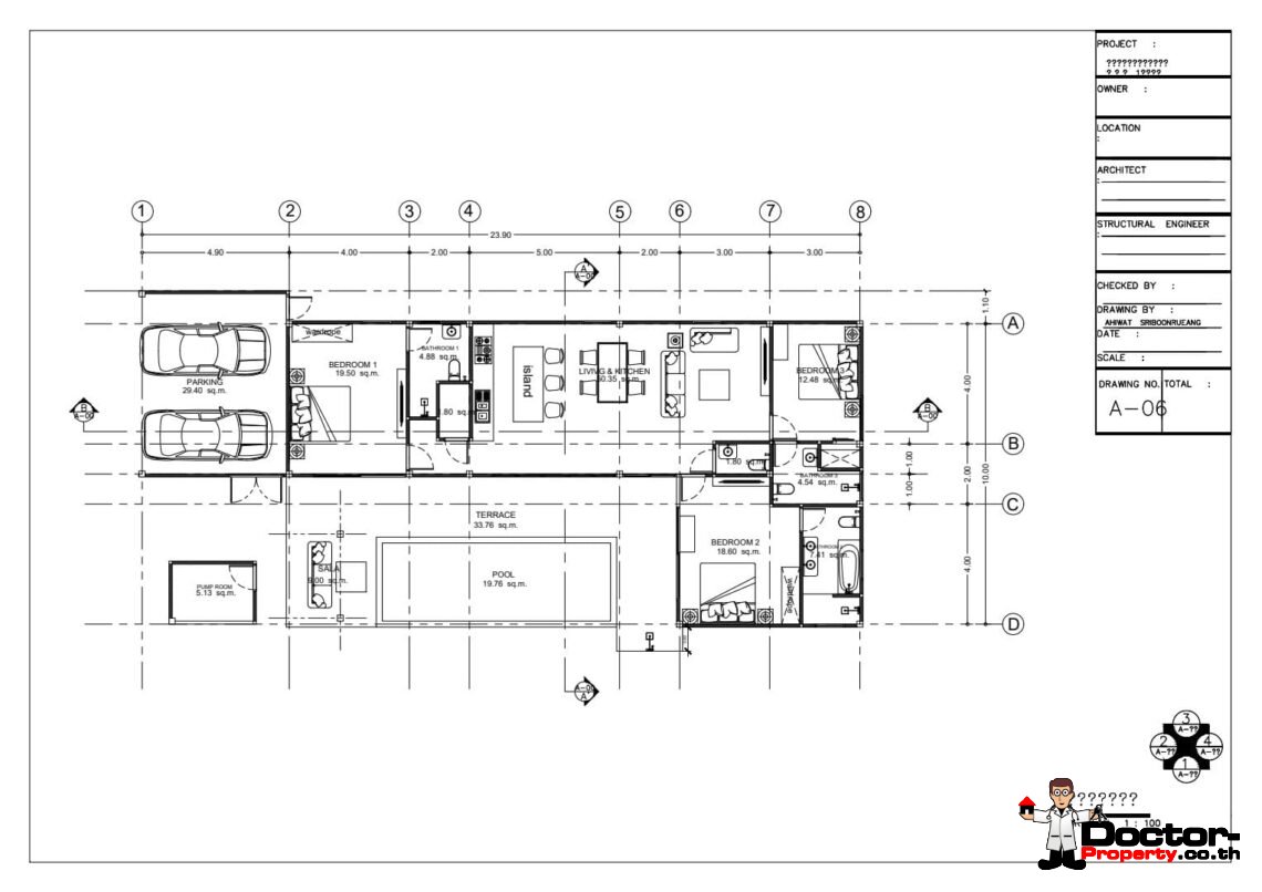 Tropical 3 Bedroom Garden Villa with Pool in Lamai, Koh Samui – For Sale