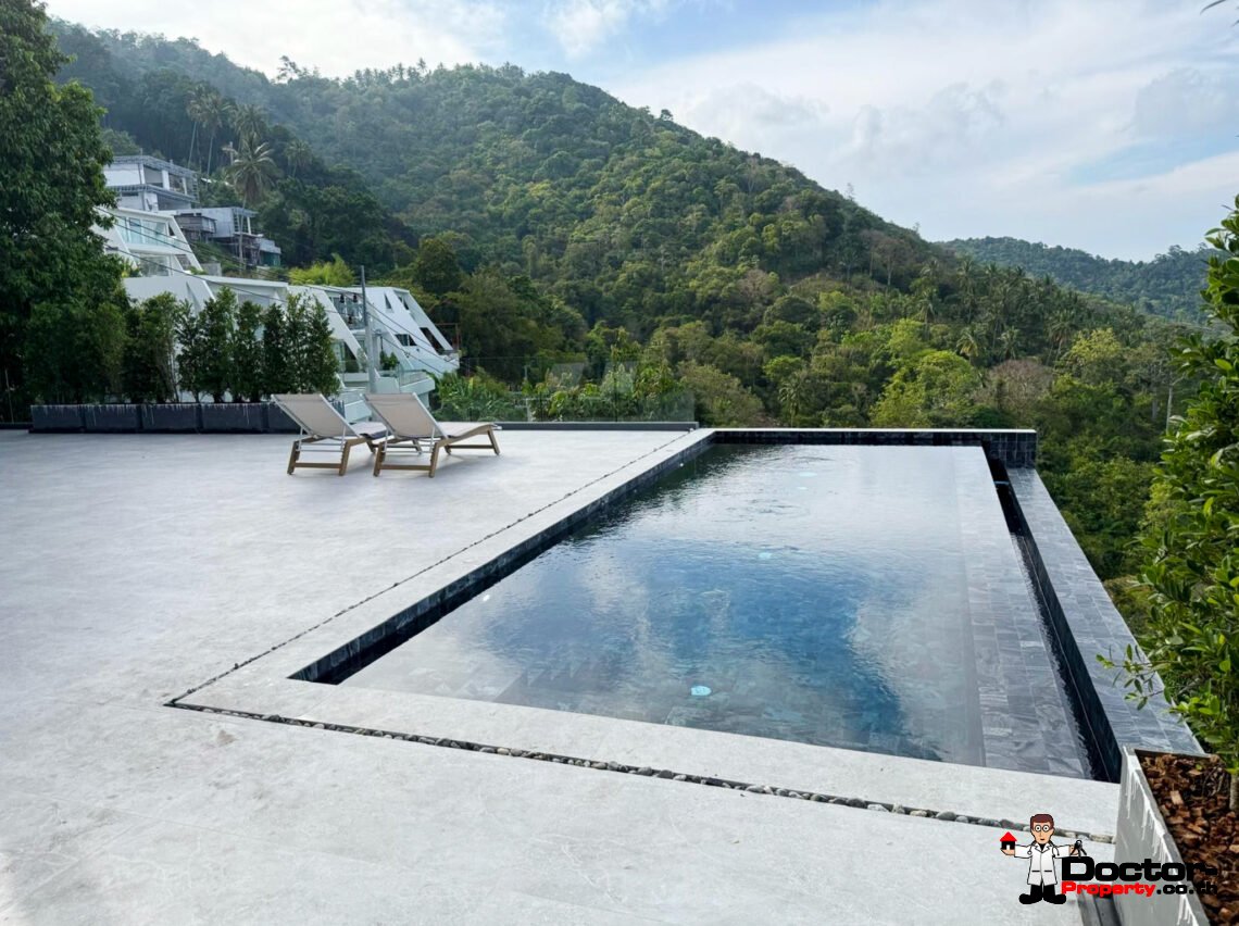 Luxury 2 Bedroom Pool Villa with Partial Sea View in Chaweng, Koh Samui – For Sale