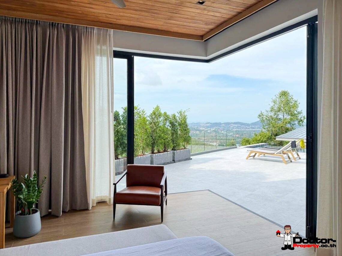 Luxury 2 Bedroom Pool Villa with Partial Sea View in Chaweng, Koh Samui – For Sale