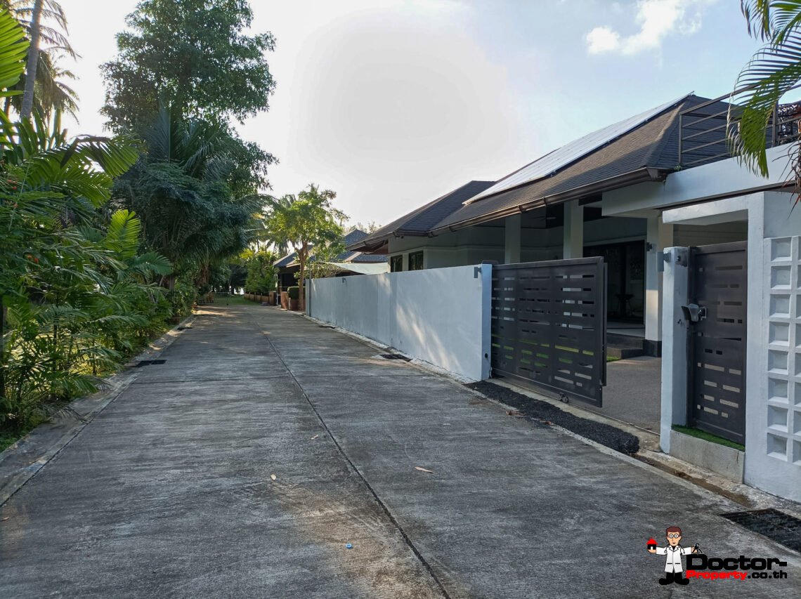 3 Bedroom House with Pool Just 100 Metres from the Beach in Lipa Noi, Koh Samui – For Sale