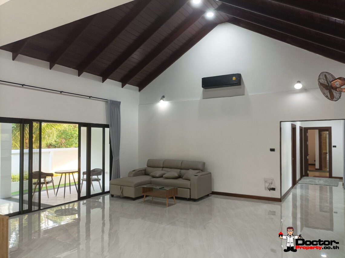 3 Bedroom House with Pool Just 100 Metres from the Beach in Lipa Noi, Koh Samui – For Sale