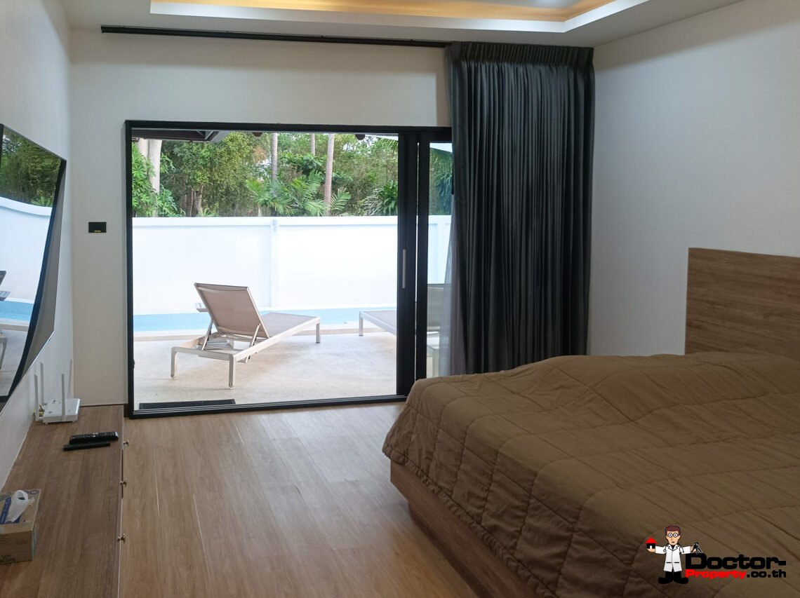 3 Bedroom House with Pool Just 100 Metres from the Beach in Lipa Noi, Koh Samui – For Sale