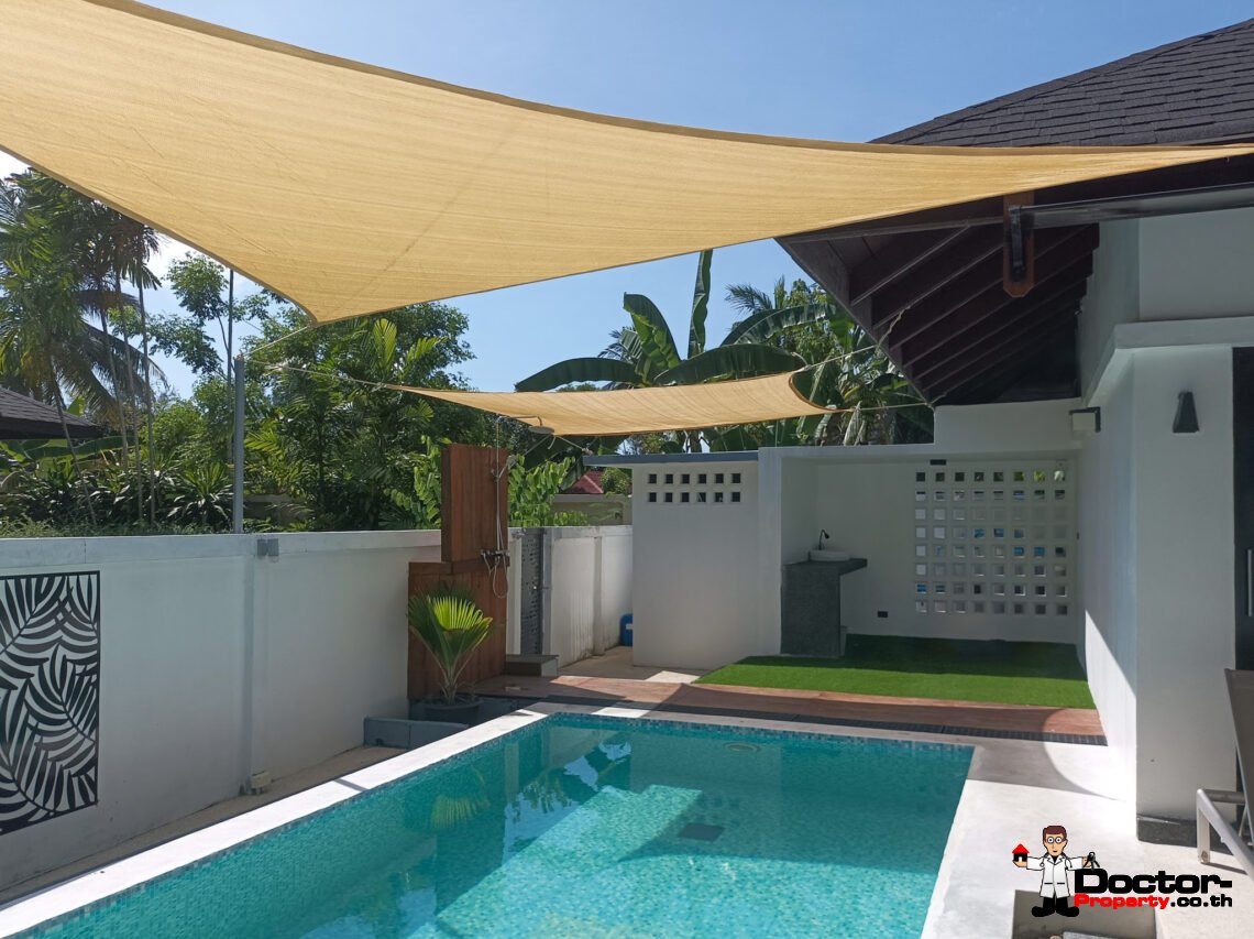 3 Bedroom House with Pool Just 100 Metres from the Beach in Lipa Noi, Koh Samui – For Sale