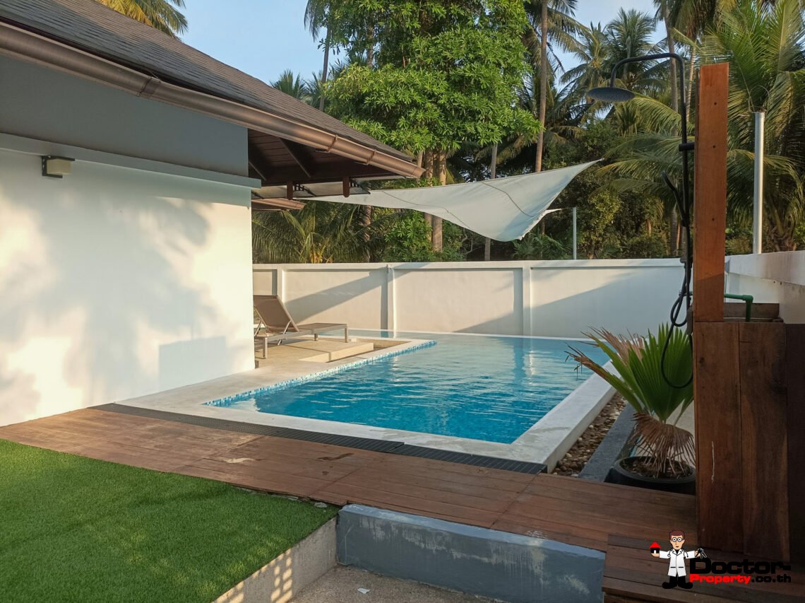 3 Bedroom House with Pool Just 100 Metres from the Beach in Lipa Noi, Koh Samui – For Sale