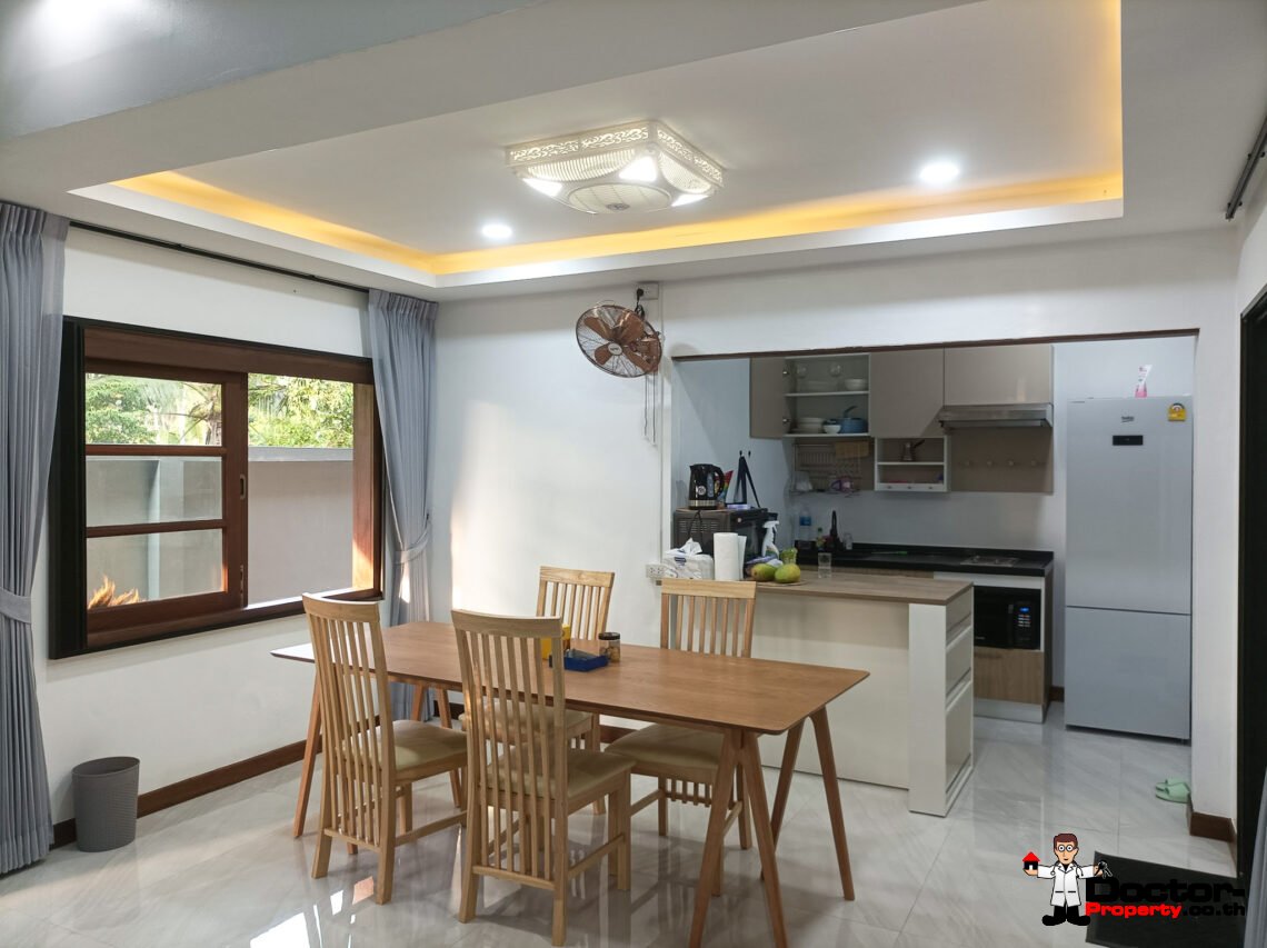 3 Bedroom House with Pool Just 100 Metres from the Beach in Lipa Noi, Koh Samui – For Sale