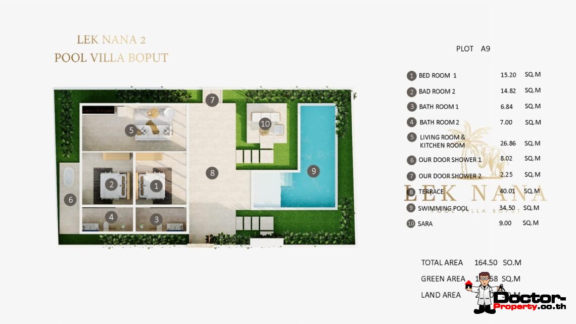 Modern 2 Bedroom Pool Villa in Bo Phut, Koh Samui – For Sale